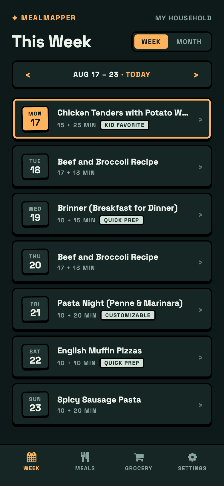 MealMapper screenshot
